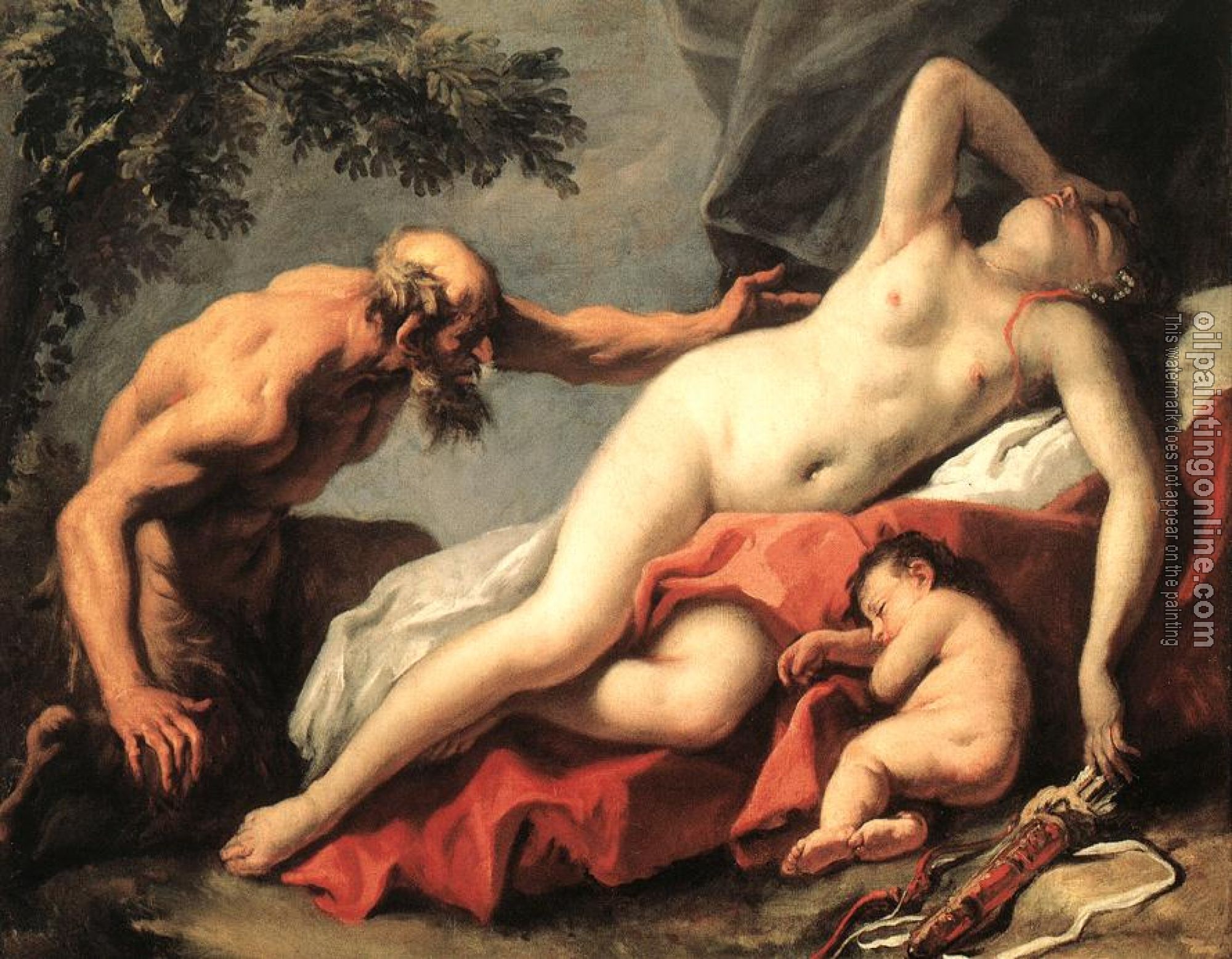 Ricci, Sebastiano - Venus and Satyr